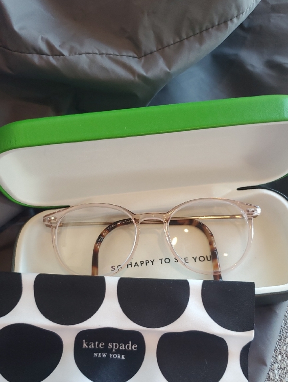 Kate Spade Clamshell Hard Eyeglass Case